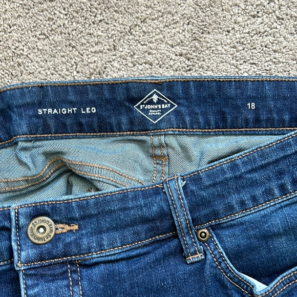 St. John's Bay 18 Straight Leg Jeans - Picture 4 of 9
